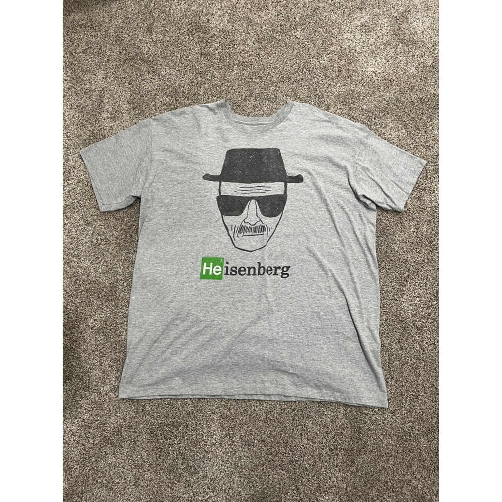 Breaking Bad Heisenberg Walter White Graphic T-Shirt Gray 2XL 2014 IML Mens‎
